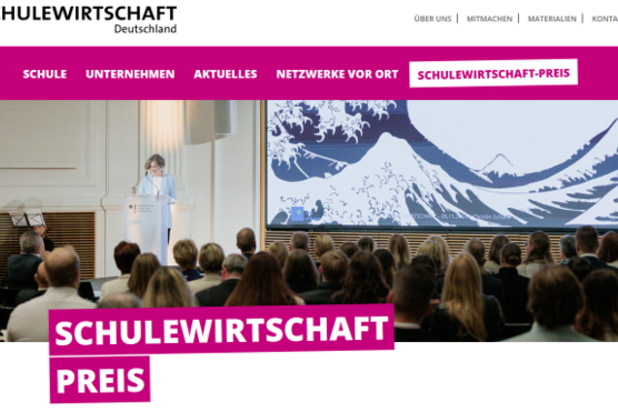 Jetzt bewerben: SCHULEWIRTSCHAFT-Preis 2025  